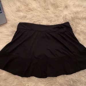 Black Mesh Bottom Tennis Skirt Size Small